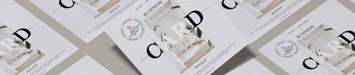 Free Branding Square Business Card Mockup (PSD)
