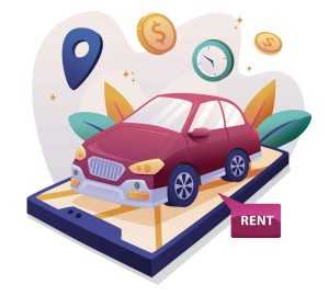 Free Car Rental Illustration (AI)