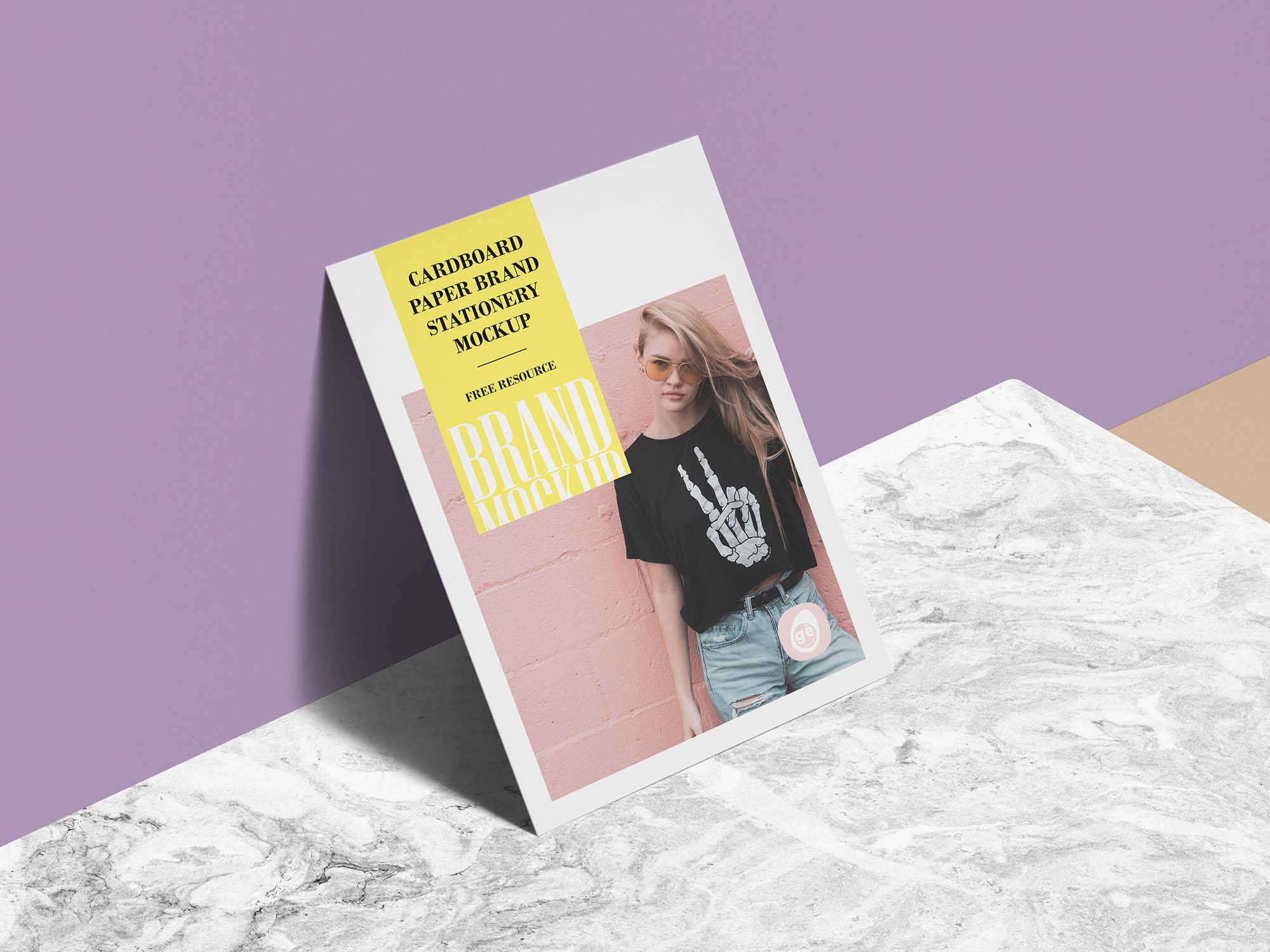Free Cardboard Paper Branding Mockup (PSD)