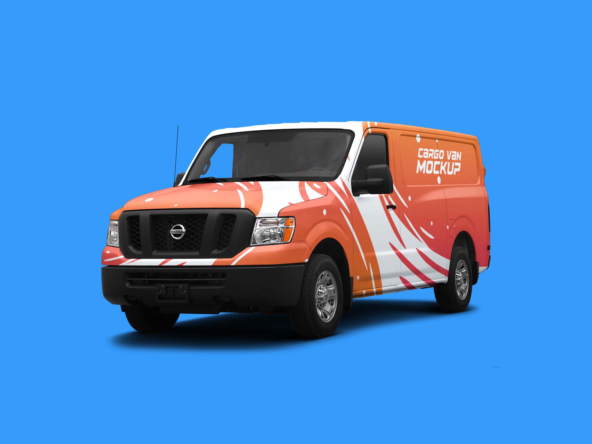 Free Cargo Van Mockup (PSD)