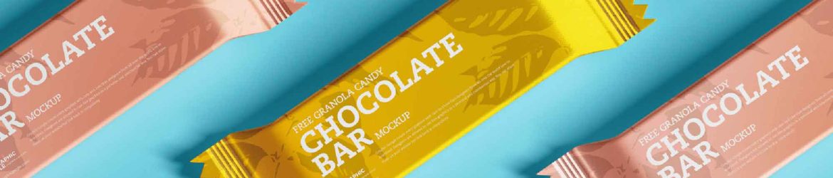Free Chocolate Candy Bar Mockup (PSD)