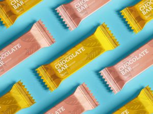 Free Chocolate Candy Bar Mockup (PSD)