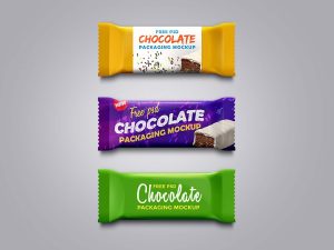Free Chocolate Packaging Mockup (PSD)