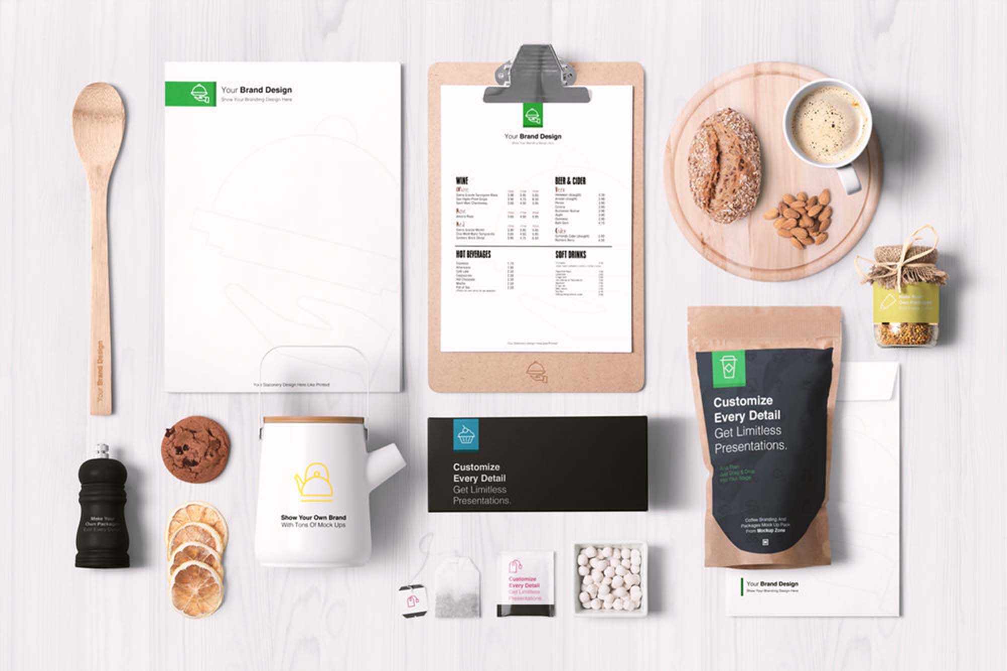 Free Coffee Mockup Pack (PSD)