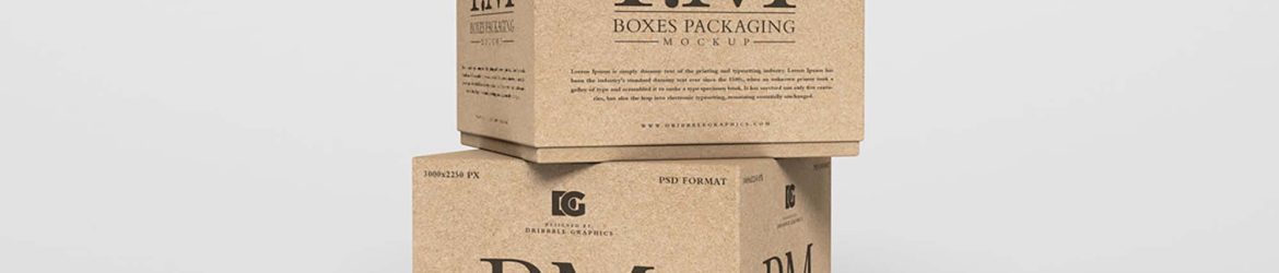 Free Craft Boxes Mockup (PSD)