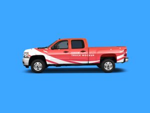 Free Crew Truck Mockup (PSD)