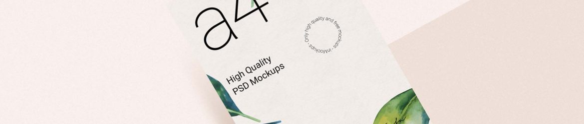 Free Curved A4 Paper Mockup (PSD) Free Curved A4 Paper Mockup (PSD)