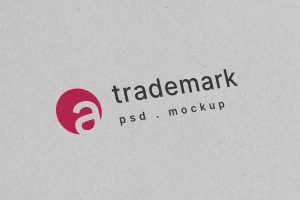 Free Decorative Paper Logo Mockup (PSD)