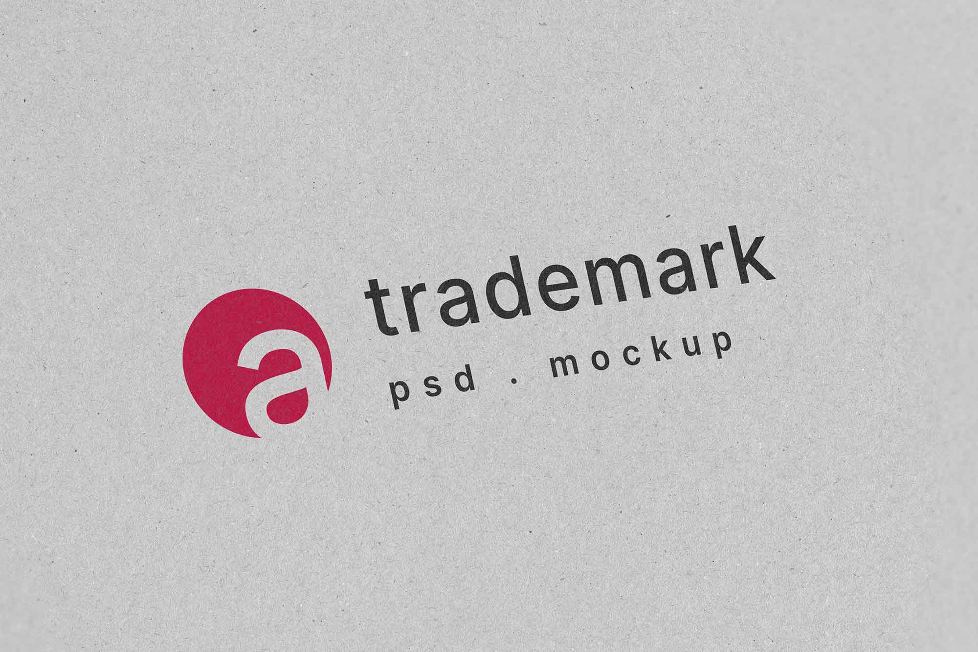 Free Decorative Paper Logo Mockup (PSD)