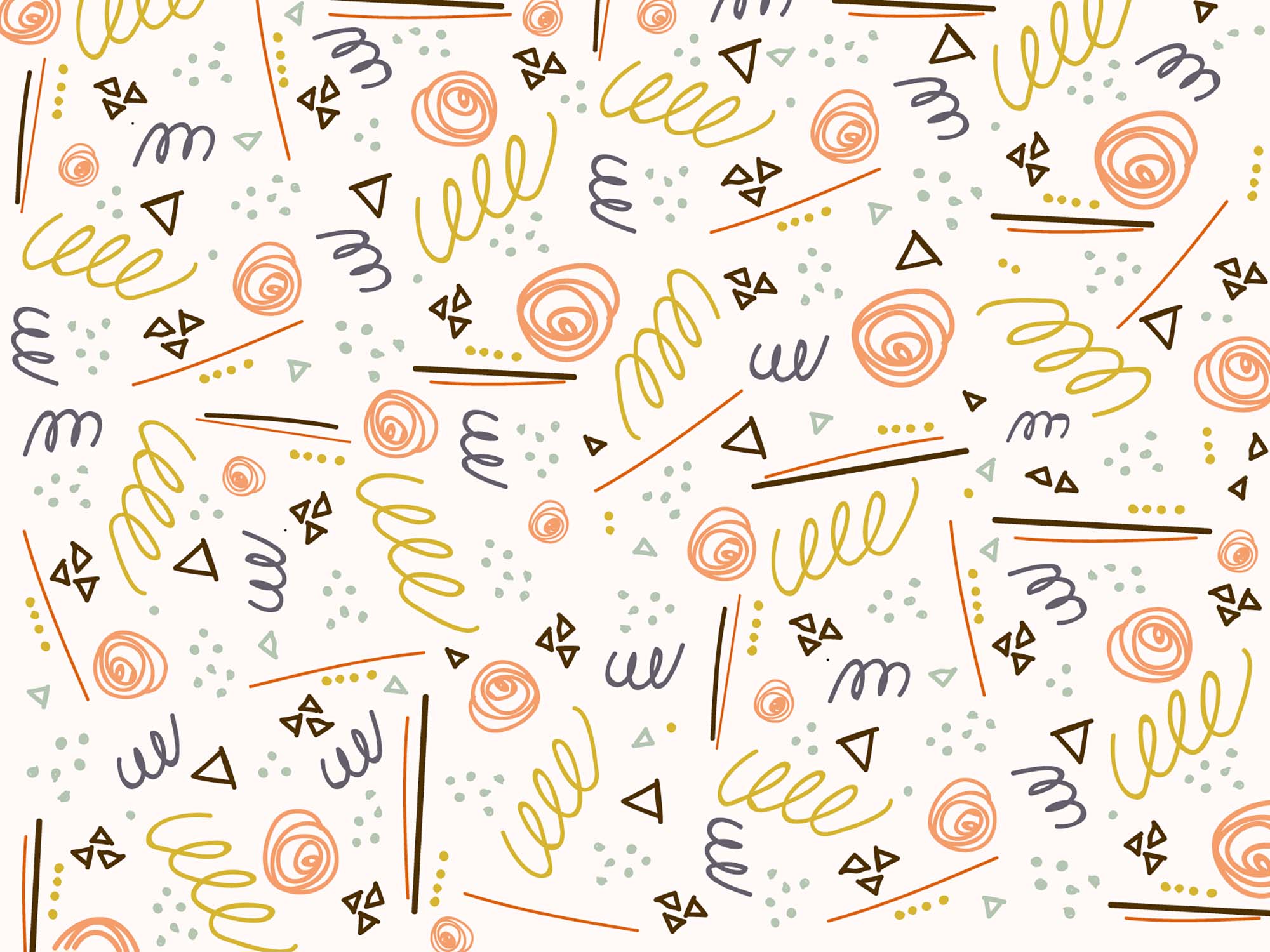 Free Doodle Pattern (AI)