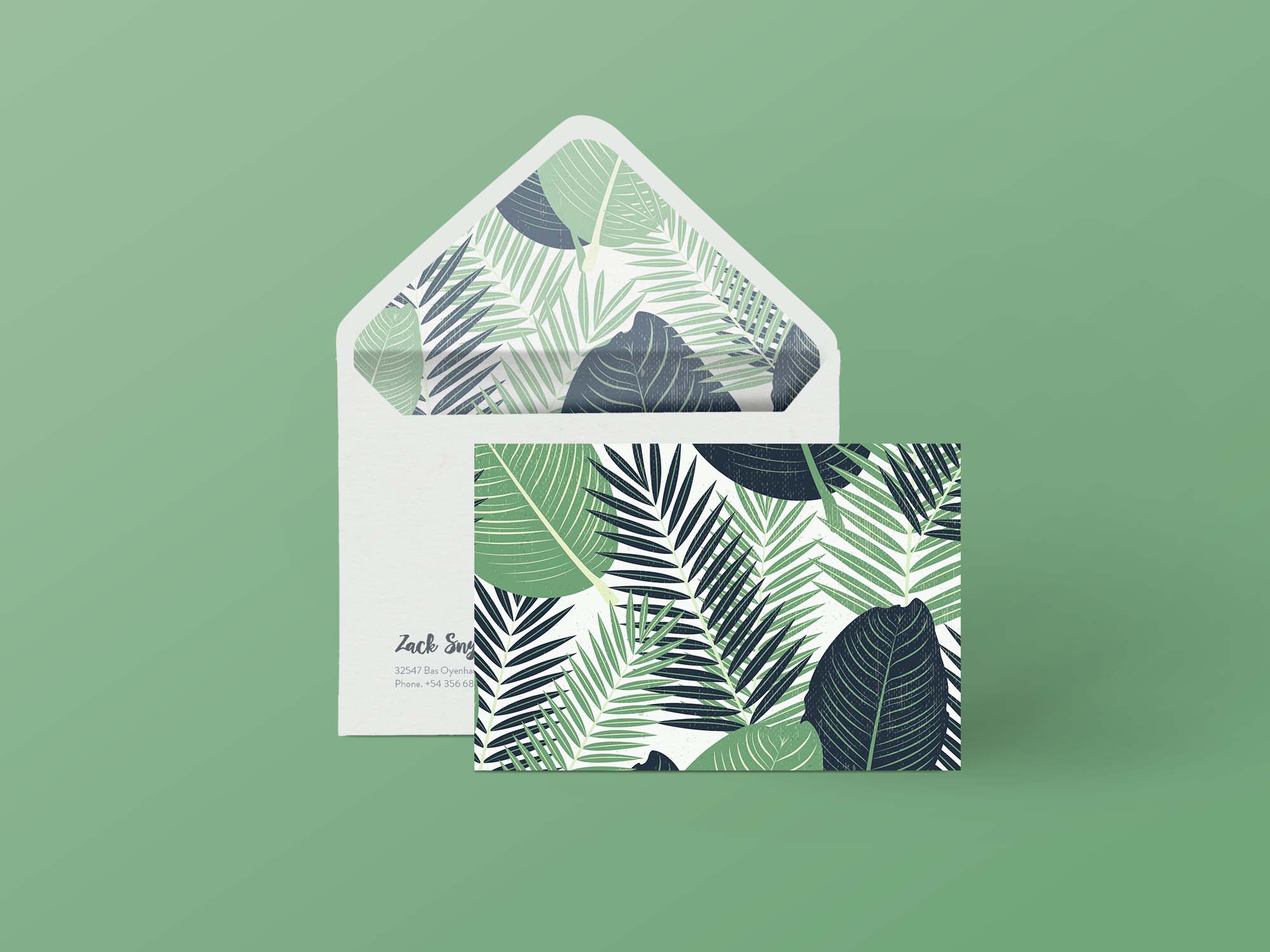 Free Envelope Branding Presentation Mockup
