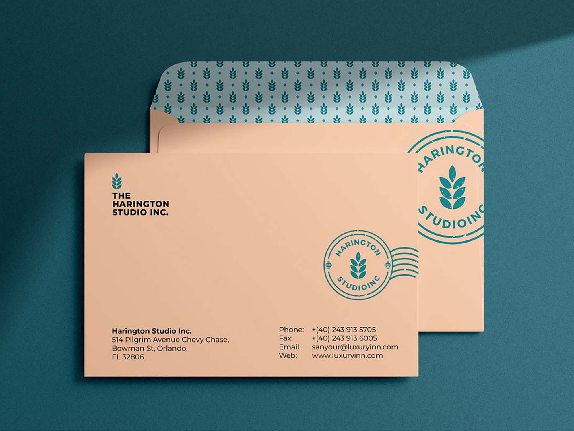 Free Envelope with Shadow Overlay Mockup (PSD)