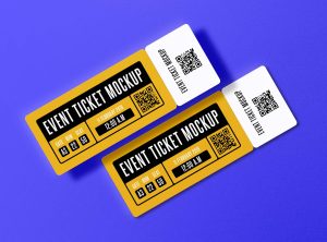 Free Event Tickets Mockup (PSD)