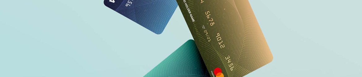 Free Floating Credit Cards Mockup (PSD)