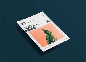 Free Floating Flyer Mockup (PSD)