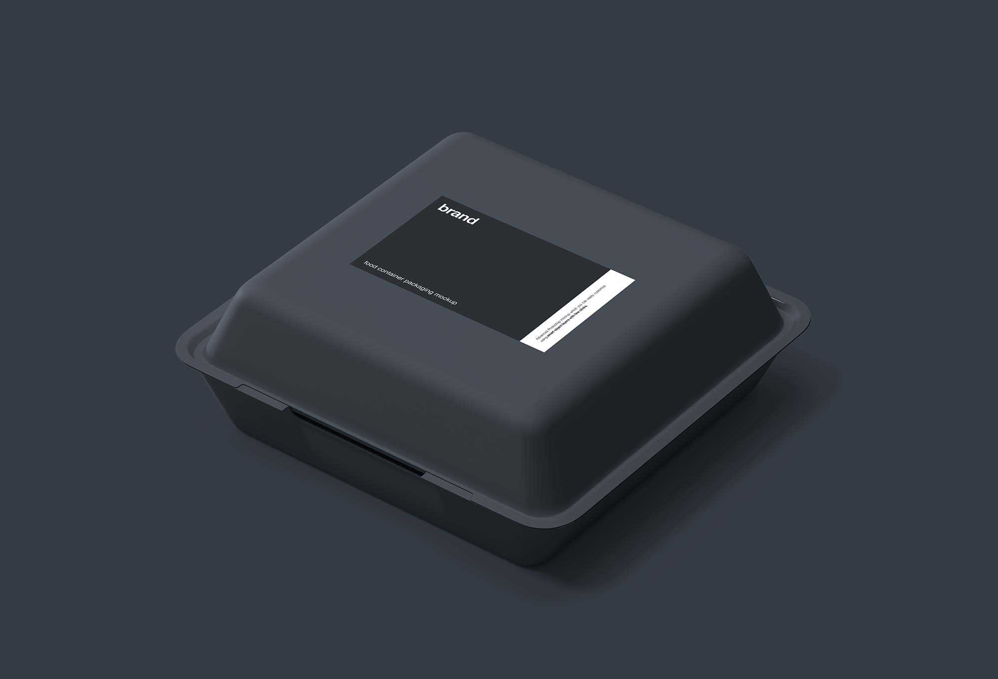 Free Food Packaging Container Mockup (PSD)