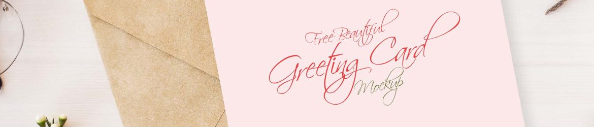 Free Greeting Card Mockup (PSD)