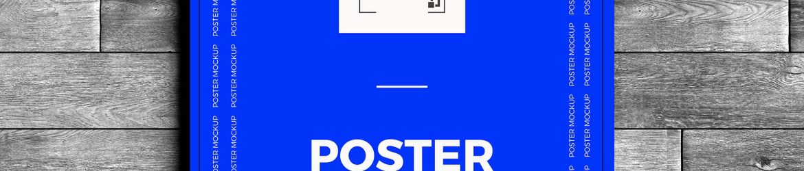 Free Hanging Over Wall Poster Mockup (PSD)