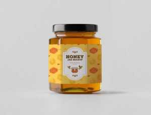 Free Honey Jar Mockup (PSD)
