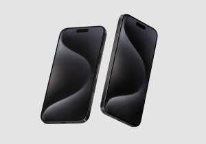 Free iPhone 15 Pro Mockup in PSD