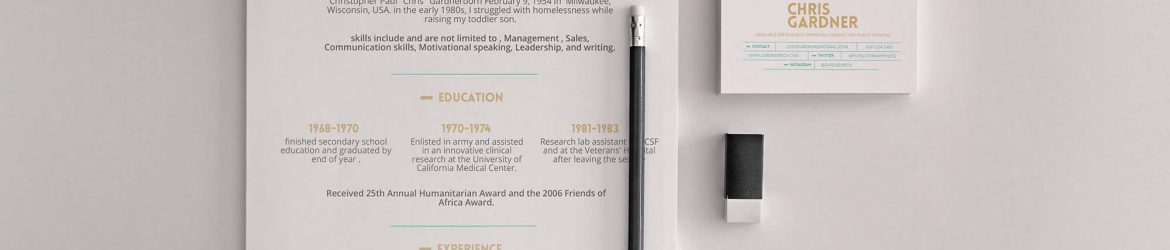 Free Minimalistic Resume Template (PSD)
