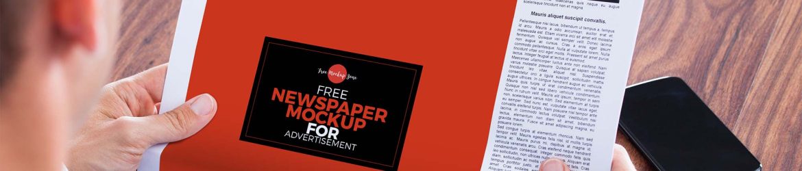 Free Newspaper Advertisement Mockup (PSD)