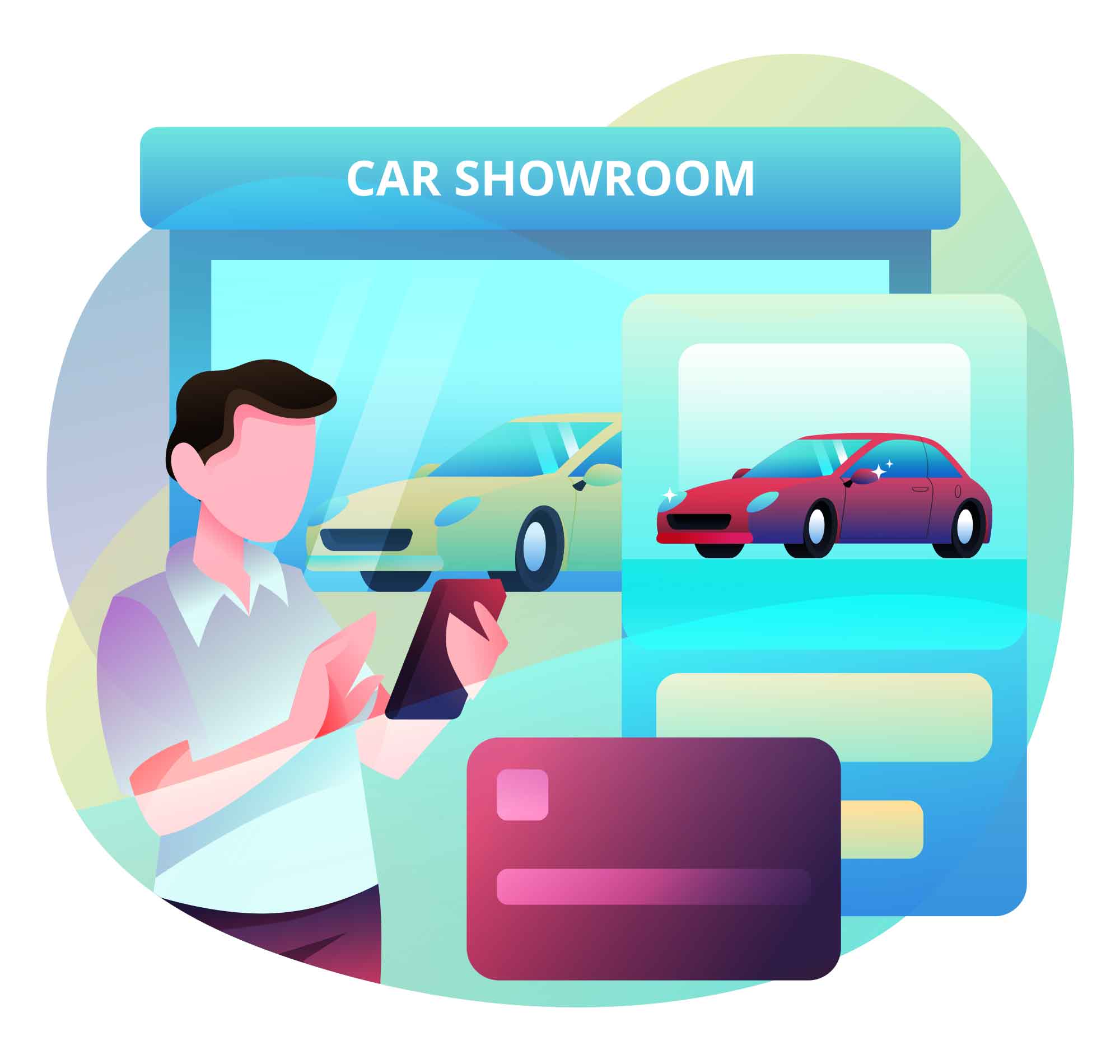 Free Online Car Purchase Illustration (AI)