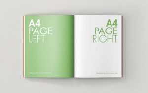 Free Opened Magazine Mockup (PSD)