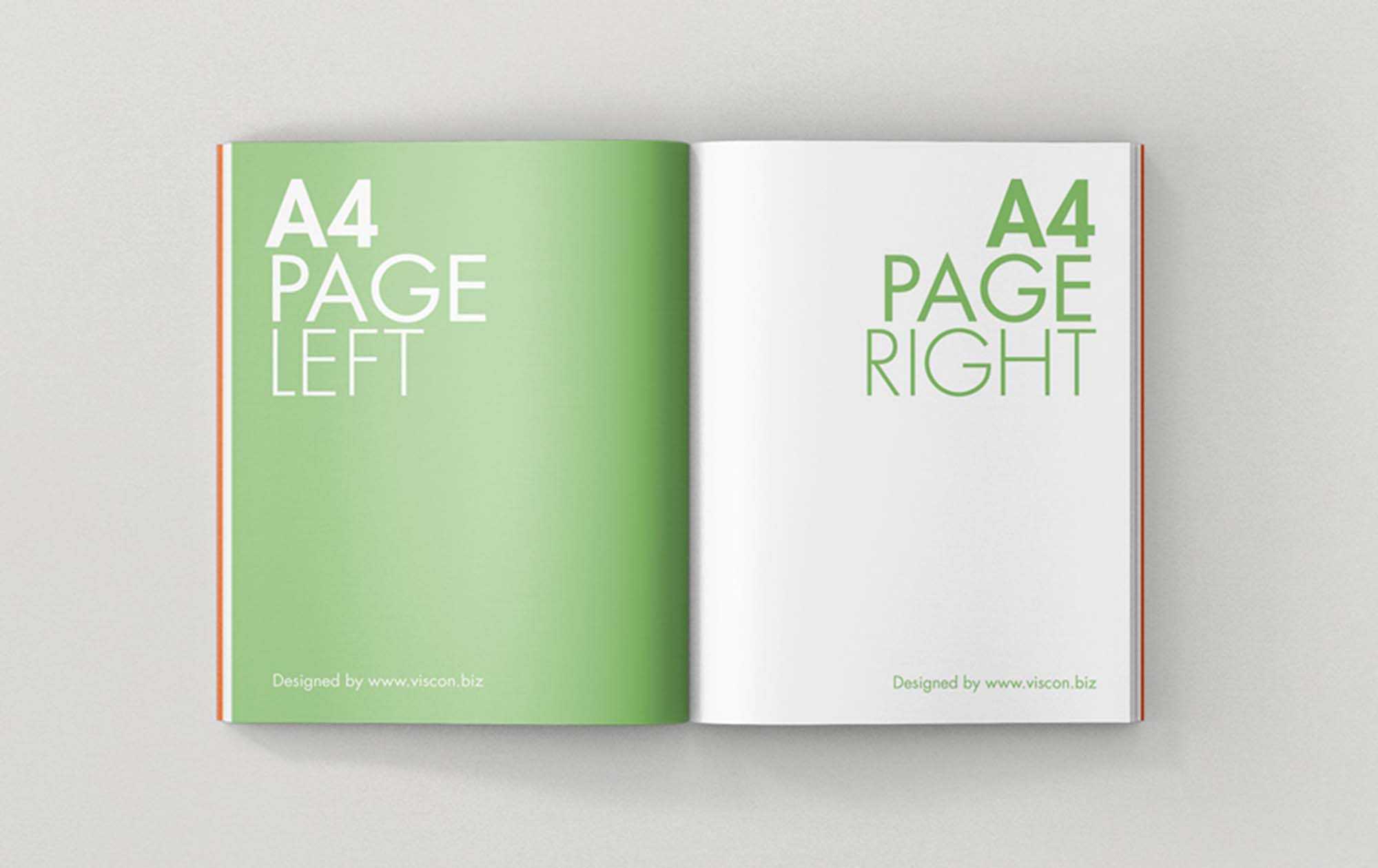 Free Opened Magazine Mockup (PSD)