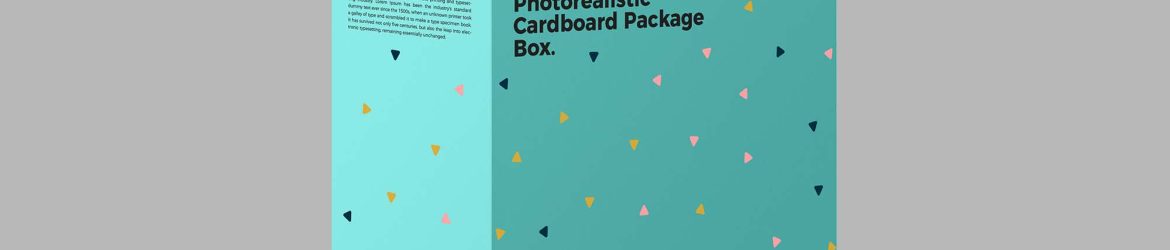 Free Packaging Box Presentation Mockup (PSD)