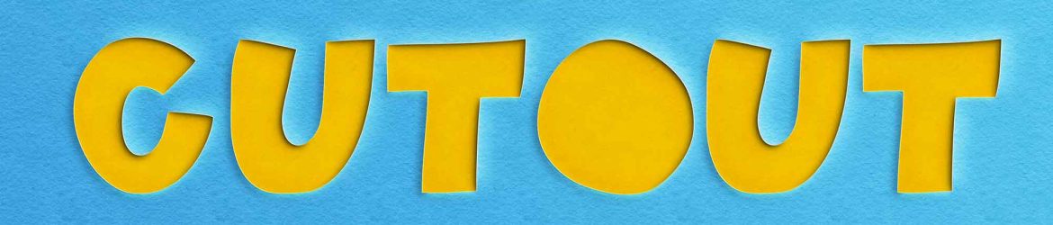 Free Paper Cut-Out Text Effect (PSD)