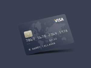 Free Photorealistic Credit Card Mockup (PSD)