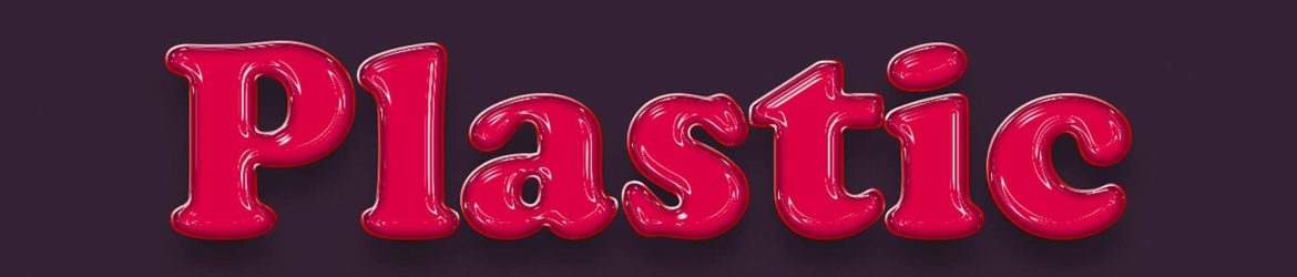 Free Plastic Text Effect (PSD)