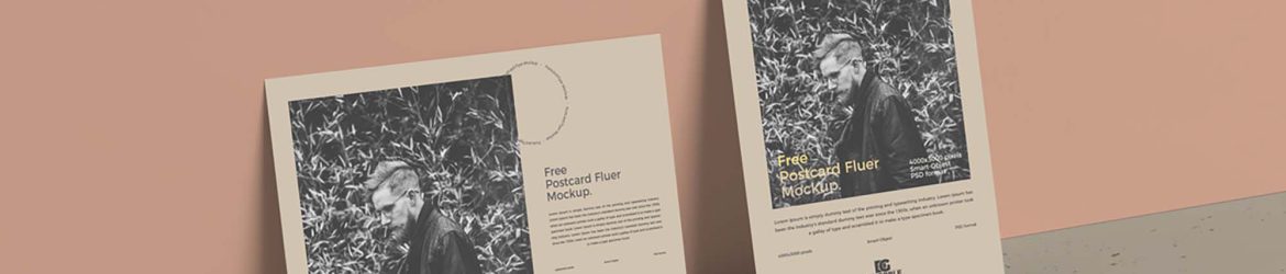 Free Postcard Flyer Mockup (PSD) Free Postcard Flyer Mockup (PSD)