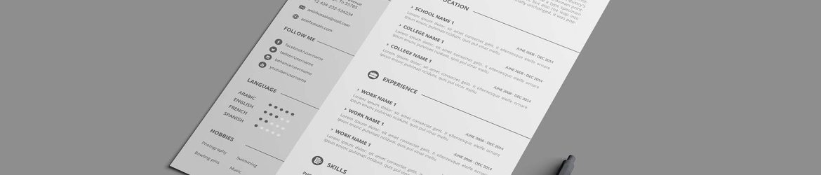 Free Professional Resume Template (EPS)