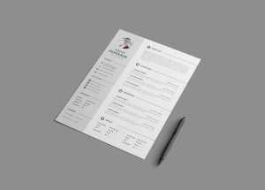 Free Professional Resume Template (EPS)