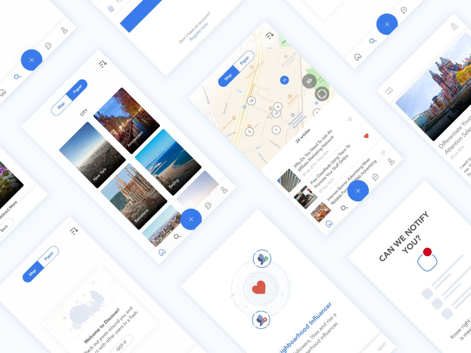 Free Real Estate App UI Kit – Download Grátis Free Real Estate App UI Kit
