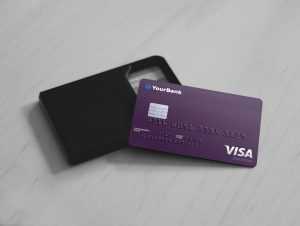 Free Realistic Credit Card Mockup (PSD)
