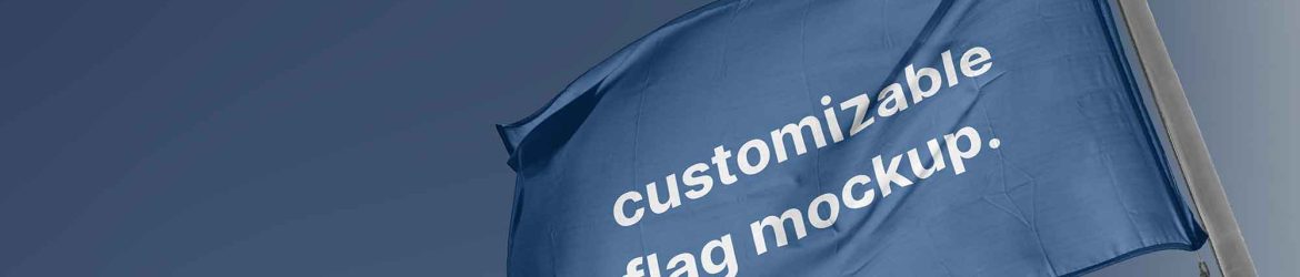 Free Realistic Flag Mockup (PSD)