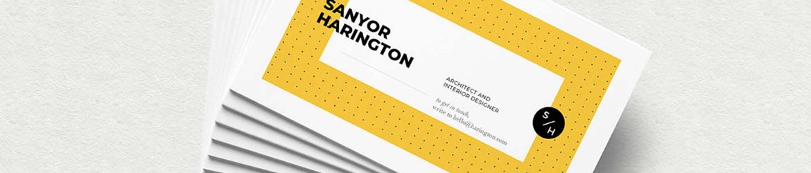 Free Realistic Stacked Business Card Mockup (PSD)