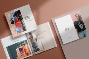 Free Square Magazine Mockup Set (PSD)
