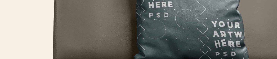 Free Standing Square Pillow Mockup (PSD)