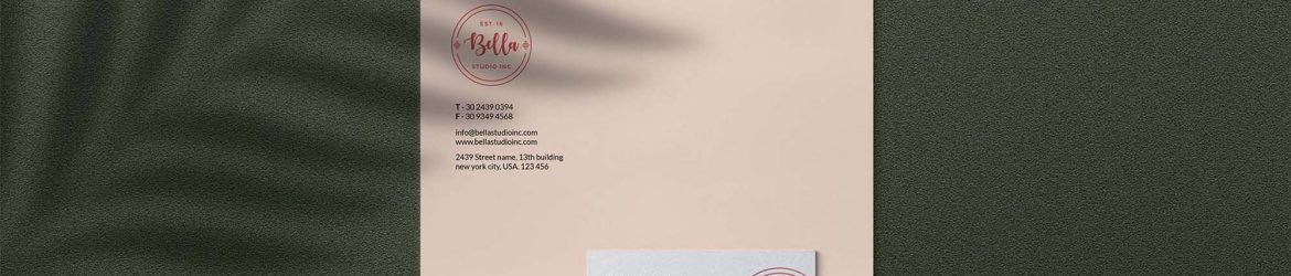 Free Stationery Mockup with Shadow Overlay (PSD)