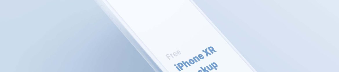 Free Stylized iPhone XR Mockup (PSD)