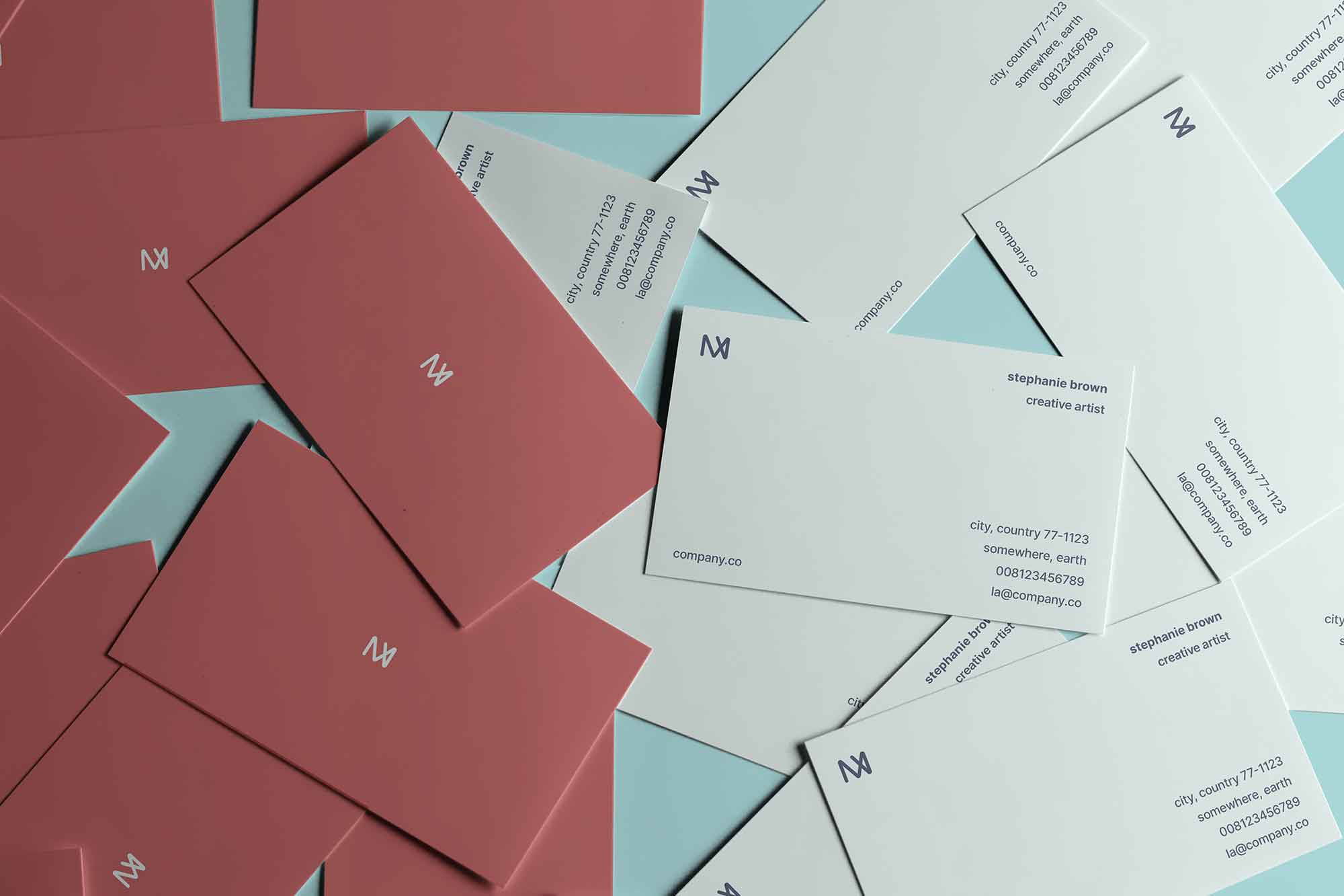 Free Thick Business Cards Mockup (PSD)