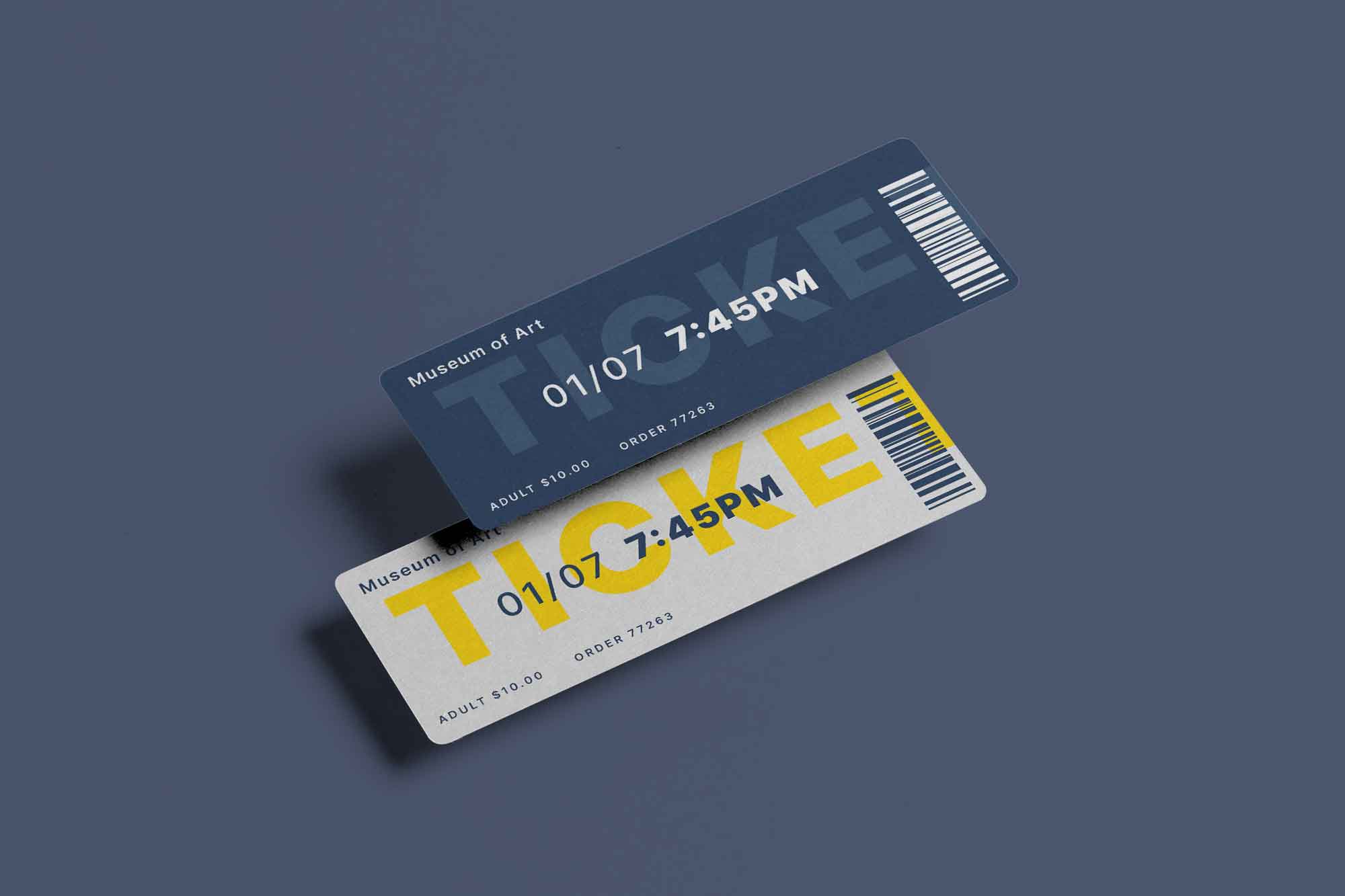 Free Tickets Mockup (PSD)