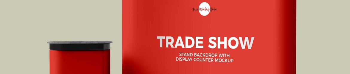 Free Trade Show Stand Mockup (PSD)