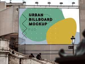 Free Urban Billboard Mockup (PSD)