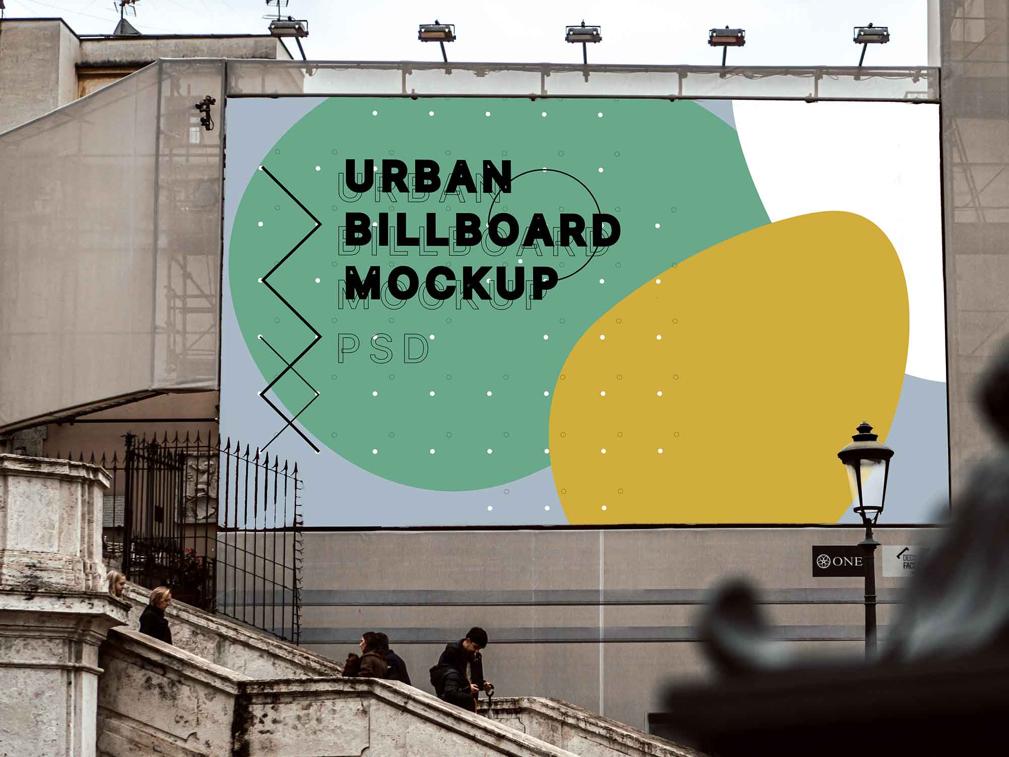 Free Urban Billboard Mockup (PSD)