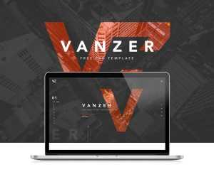 Free Vanzer Portfolio Website Template (PSD)